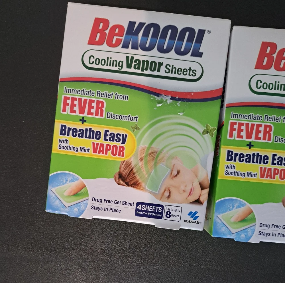 BeKOOOL Cooling Vapor Sheets 2 pack (8 sheets) NEW